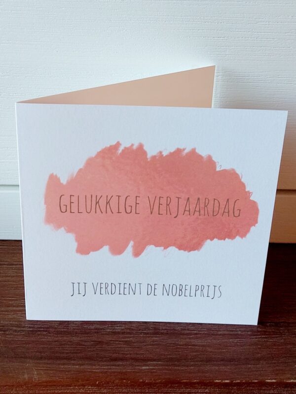 Jij verdient de nobelprijs