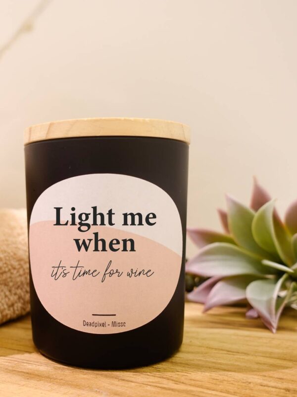 Cadeaubox zelf samenstellen: Milieuvriendelijke geurkaars | Light me when it's time for wine