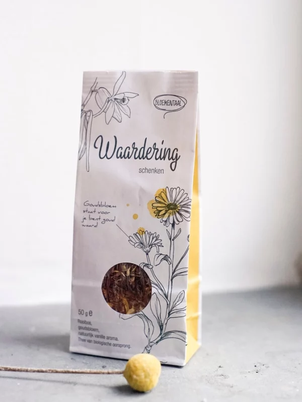 Cadeaubox zelf samenstellen: biologische rooibosthee - waardering schenken