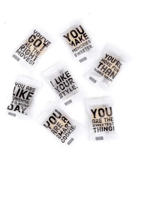 Cadeaubox zelf samenstellen: Handgemaakt Belgisch koekje met feel good quote
