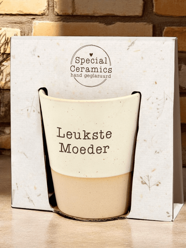 Cadeaubox zelf samenstellen: mok 'Leukste Moeder'