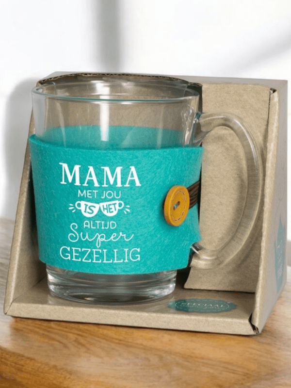 Cadeaubox zelf samenstellen: theeglas 'Mama'